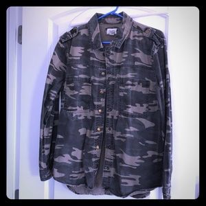 Camouflage jean jacket